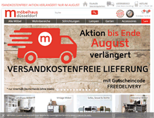 Tablet Screenshot of moebelhausduesseldorf.de